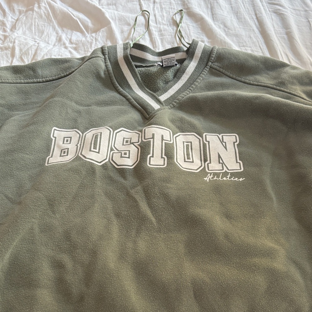 Boston Athletics V-Neck Sweatshirt